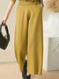Pantalons Femmes Plain Printemps / Automne Urbain Polyester Naturel Poids lourd Quotidien Pantalon à la cheville Droit