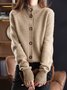 Cardigans Plain Printemps / Automne Urbain Acrylique Aucune élasticité Quotidien Ample Manches Longues Demi col roulé pour Femmes