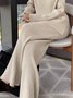 Pantalons Femmes Plain Toutes Les Saisons Urbain Acrylique Aucune élasticité Quotidien Long Droit Régulier