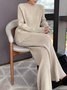 Pantalons Femmes Plain Toutes Les Saisons Urbain Acrylique Aucune élasticité Quotidien Long Droit Régulier