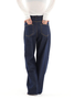 Jeans Plain Printemps / Automne Urbain Naturel Poids lourd Quotidien Ample Pantalon droit Droit pour Femmes