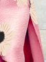 Jupes Floral Printemps / Automne Élégant Acrylique Taille Haute Poids lourd Aucune élasticité Quotidien Coupe Régulière pour Femmes