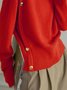 Pulls Plain Hiver Urbain Acrylique Quotidien Ample Manches Longues Col Roulé Régulier pour Femmes