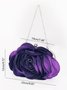 Pochette Sacs Femmes Floral Toutes Les Saisons Élégant Décoré de Tissu Polyester Serrure à Ressort Automatique Quotidien cercle Satin