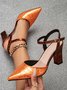 Mocassins Bloc de Couleur Toutes Les Saisons Urbain Gaufrage Faire la navette ÉPINGLES Style Caoutchouc Augmentation de la hauteur Retour Chaussures vides pour Femmes