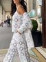 Kimono Plain Été Vacances Polyester Naturel Léger Ample Manches Longues Régulier pour Femmes