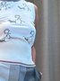 Top Débardeur Tops Femmes Été Urbain Aléatoire Imprimé Micro-élasticité Jersey Faire la navette Sans Manches Col Rond Régulier