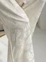 Pantalons Plain Printemps / Automne Urbain Polyester Aucune élasticité Quotidien Long Droit Régulier pour Femmes