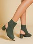Bottes Plain Automne Urbain Quotidien Tissu de Maille Tissu de Grande Taille Caoutchouc Sandales Bottes pour Femmes