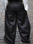 Cargo Pantalons Femmes Plain Printemps / Automne Urbain Polyester Aucune élasticité Ample Taille Moyenne Droit Régulier