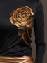 T-shirts Décontracté Printemps / Automne impression en 3D Quotidien Serré Manches Longues Col Rond Ligne T Régulier pour Femmes