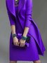 Robes Femmes Plain Été Urbain Polyester Naturel Coupe Régulière Faire la navette Ligne X Régulier