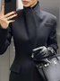 Blazers Femmes Plain Printemps / Automne Urbain Coupe Régulière Faire la navette Manches Longues Régulier Régulier Manches régulières