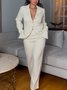 Blazers Femmes Plain Automne Élégant Quotidien Coupe Régulière Taille Moyenne Manches Longues Régulier Ligne X