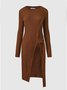Pull Élégant Asymétrique Quotidien pour Automne & Rendez-Vous