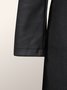 Hiver Simple Col Montant Manches Longues Poids lourd Manteau