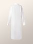 Simple avec Poches Travail Formel Unicolore Robe