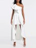 Robe Mini Plaine Élégante