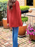 Pull Droit Simple Quotidien à Col Rond pour Automne