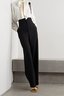 Mode Pantalons Plain Printemps Élégant Polyester Naturel Aucune élasticité Quotidien Coupe Régulière Pantalon droit pour Femmes