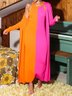 Kimono Femmes Bloc de Couleur Printemps / Automne Élégant Jersey Manches Longues Long Droit Régulier Élasticité moyenne