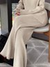 Pantalons Femmes Plain Toutes Les Saisons Urbain Acrylique Aucune élasticité Quotidien Long Droit Régulier